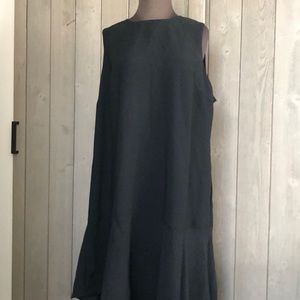 Who What Wear Asymmetrical Ruffle Hem Dress